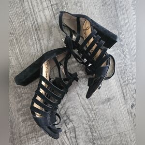Sam Edelman Black Strappy Heels